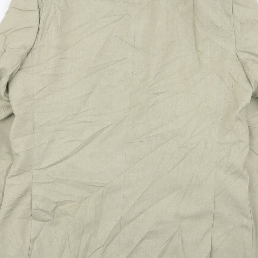 Wellington Mens Beige  Polyester Jacket Suit Jacket Size 40