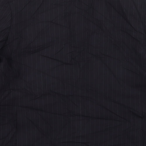 Marks and Spencer Mens Black Striped Wool Jacket Suit Jacket Size 44