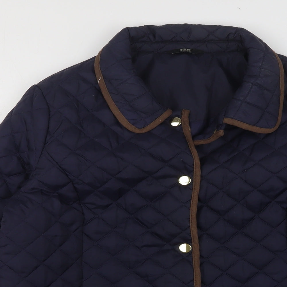 F&F Womens Blue   Quilted Jacket Size 16