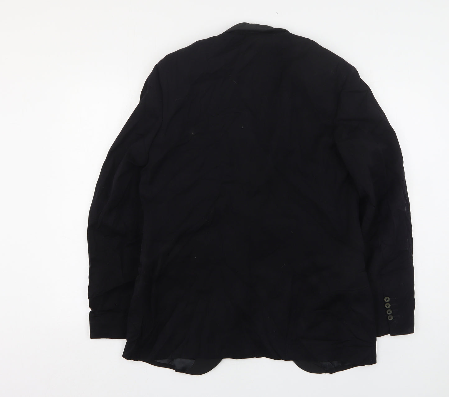 Dielmoth Mens Black  Polyester Jacket Suit Jacket Size 44