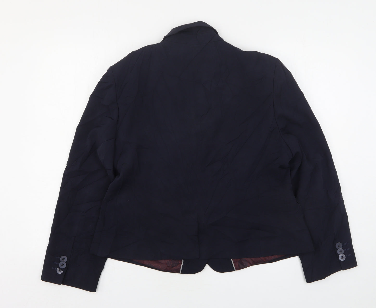 Wardrobes Womens Blue  Polyester Jacket Suit Jacket Size 16