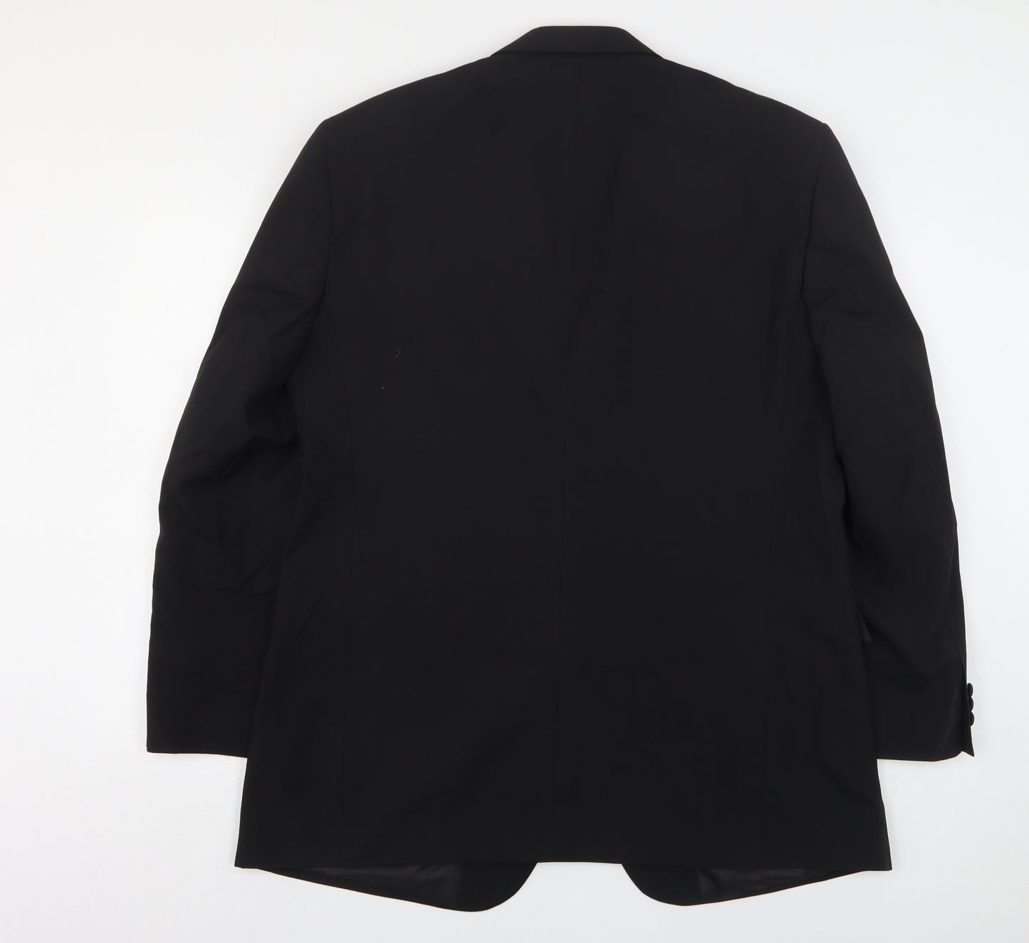 Marks and Spencer Mens Black  Polyester Jacket Suit Jacket Size 44