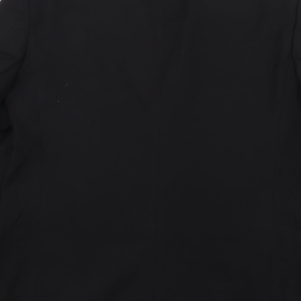 Marks and Spencer Mens Black  Polyester Jacket Suit Jacket Size 44