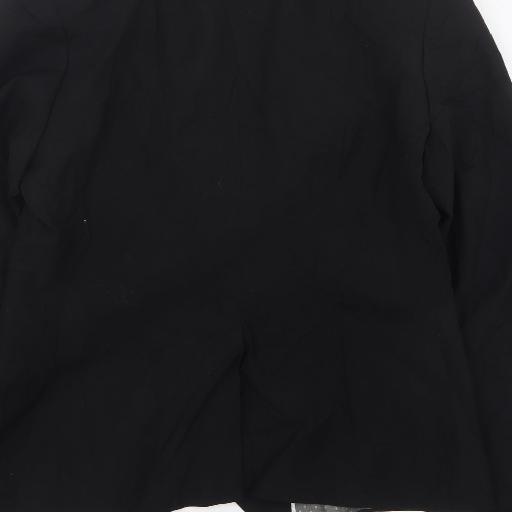 Cadenza Womens Black  Wool Jacket Suit Jacket Size 12
