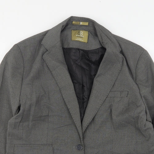 Skopes Womens Grey Polka Dot Wool Jacket Suit Jacket Size 16