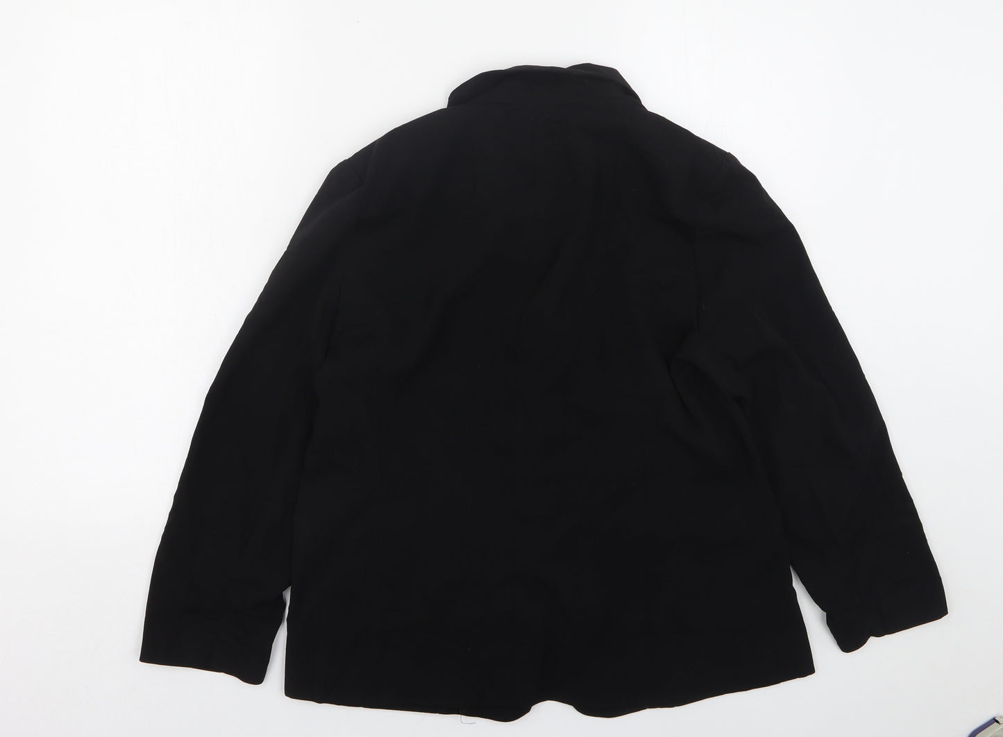 New Look Womens Black  Polyester Jacket Blazer Size 16