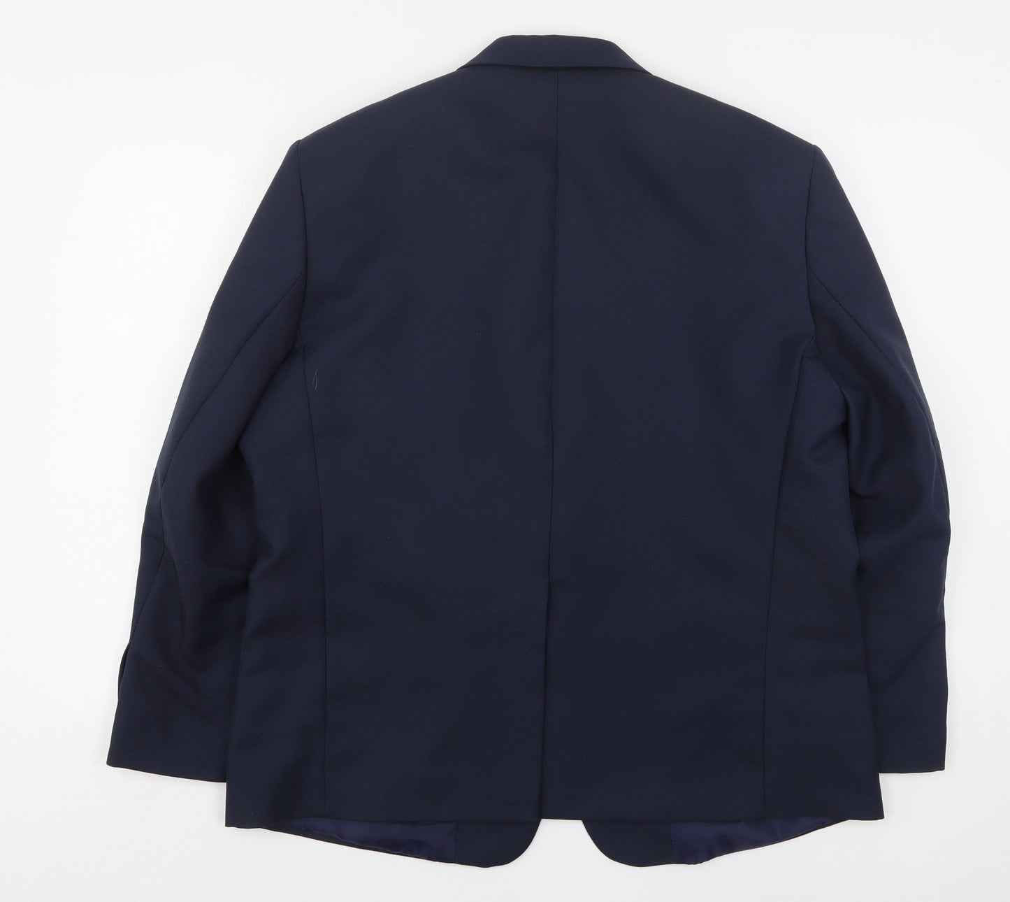 Chums  Mens Blue  Polyester Jacket Suit Jacket Size 44