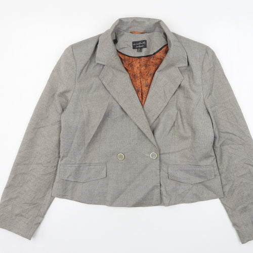 Atmosphere Womens Grey  Polyester Jacket Suit Jacket Size 18