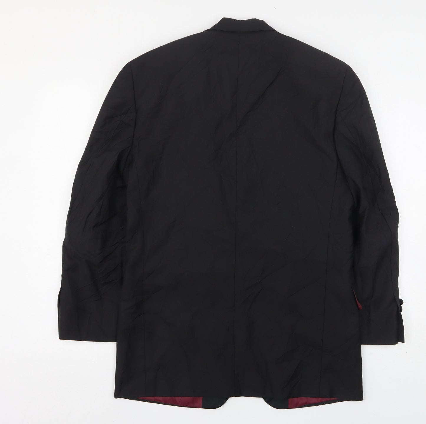 Scott & Taylor  Mens Black  Wool Jacket Suit Jacket Size 36