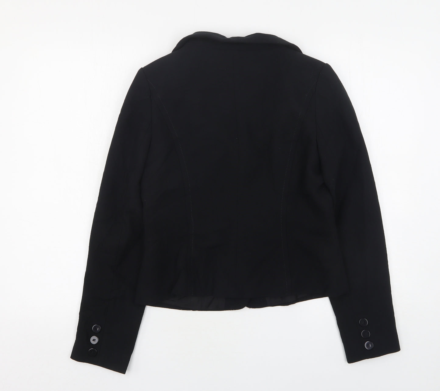 Wallis Womens Black   Jacket  Size 10  Button