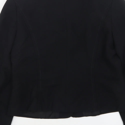 Wallis Womens Black   Jacket  Size 10  Button