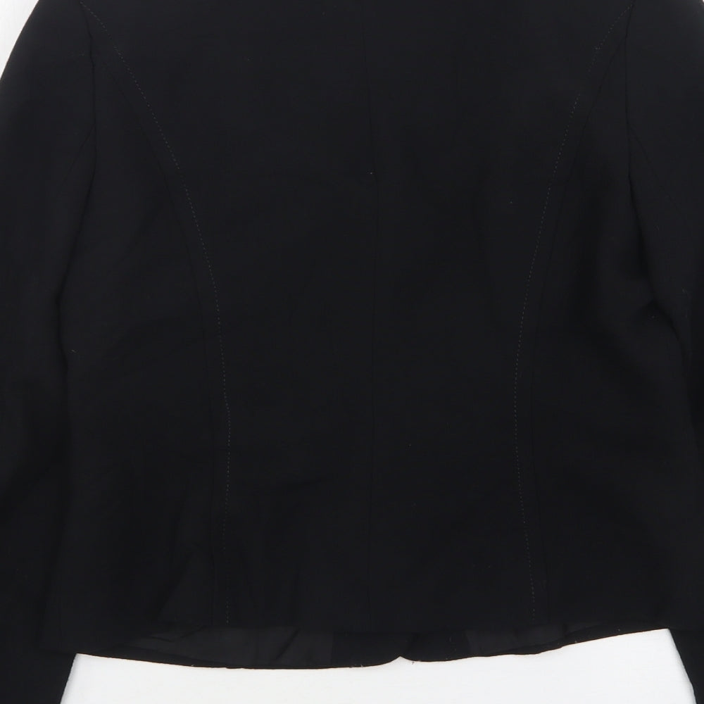 Wallis Womens Black   Jacket  Size 10  Button