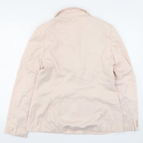 NEXT Womens Pink  Polyester Jacket Suit Jacket Size 16