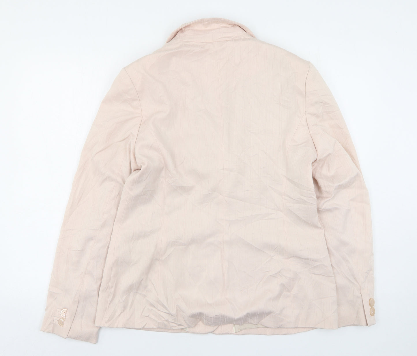 NEXT Womens Pink  Polyester Jacket Suit Jacket Size 16