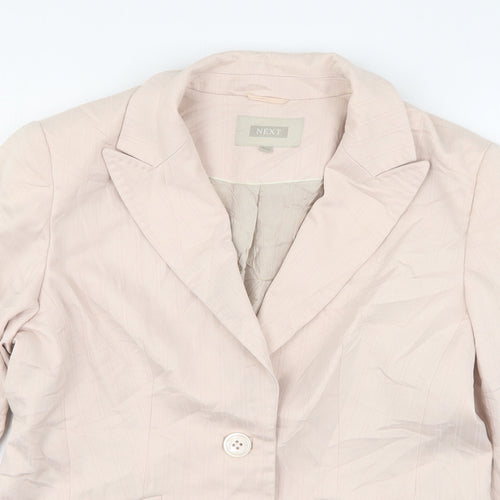 NEXT Womens Pink  Polyester Jacket Suit Jacket Size 16