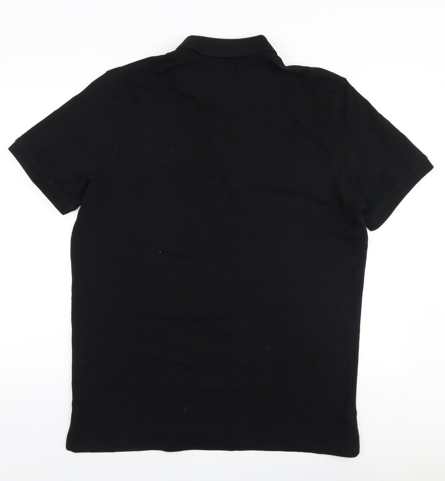 JACK & JONES Mens Black  100% Cotton  Polo Size 2XL Collared Button