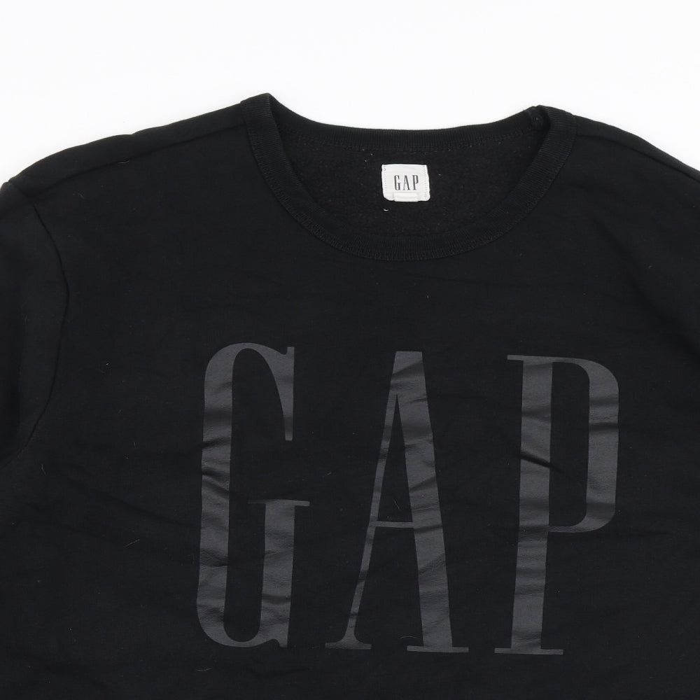 Gap Mens Black  Cotton Pullover Sweatshirt Size XL