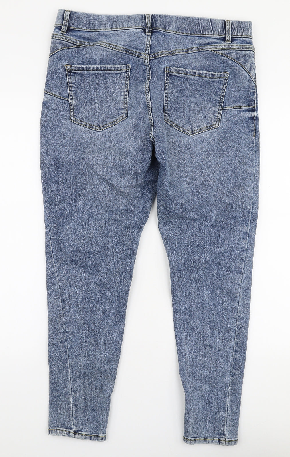 New Look Womens Blue  Cotton Jegging Jeans Size 16 L27 in Slim