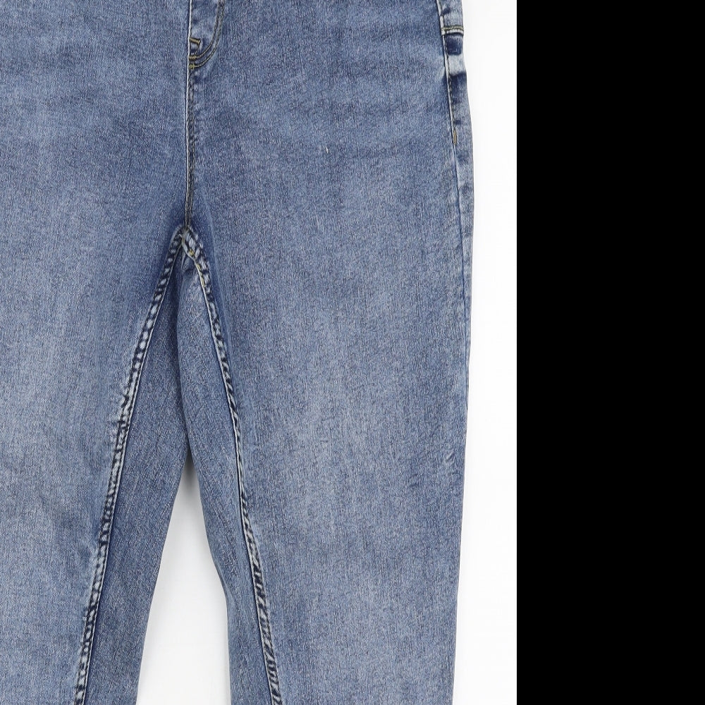 New Look Womens Blue  Cotton Jegging Jeans Size 16 L27 in Slim