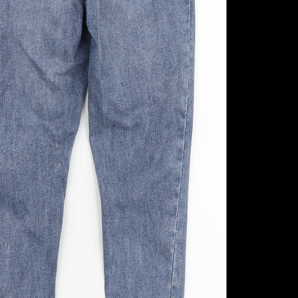 New Look Womens Blue  Cotton Jegging Jeans Size 16 L27 in Slim