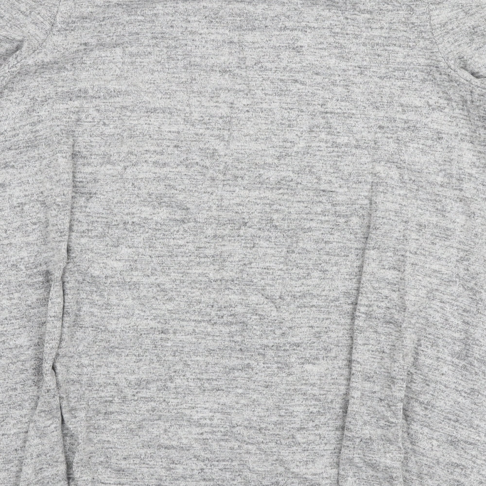 Christopher Fink Womens Grey Round Neck  Viscose Pullover Jumper Size S   - Cold shoulder