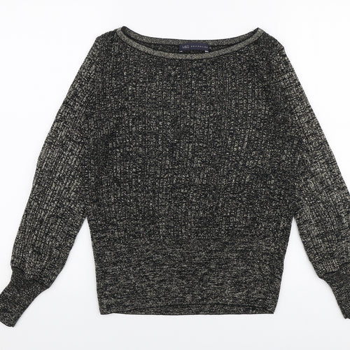 Marks and Spencer Womens Gold Round Neck  Viscose Pullover Jumper Size S
