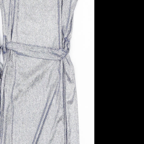 Sheilay Womens Blue  Polyester A-Line  Size S  Round Neck Pullover