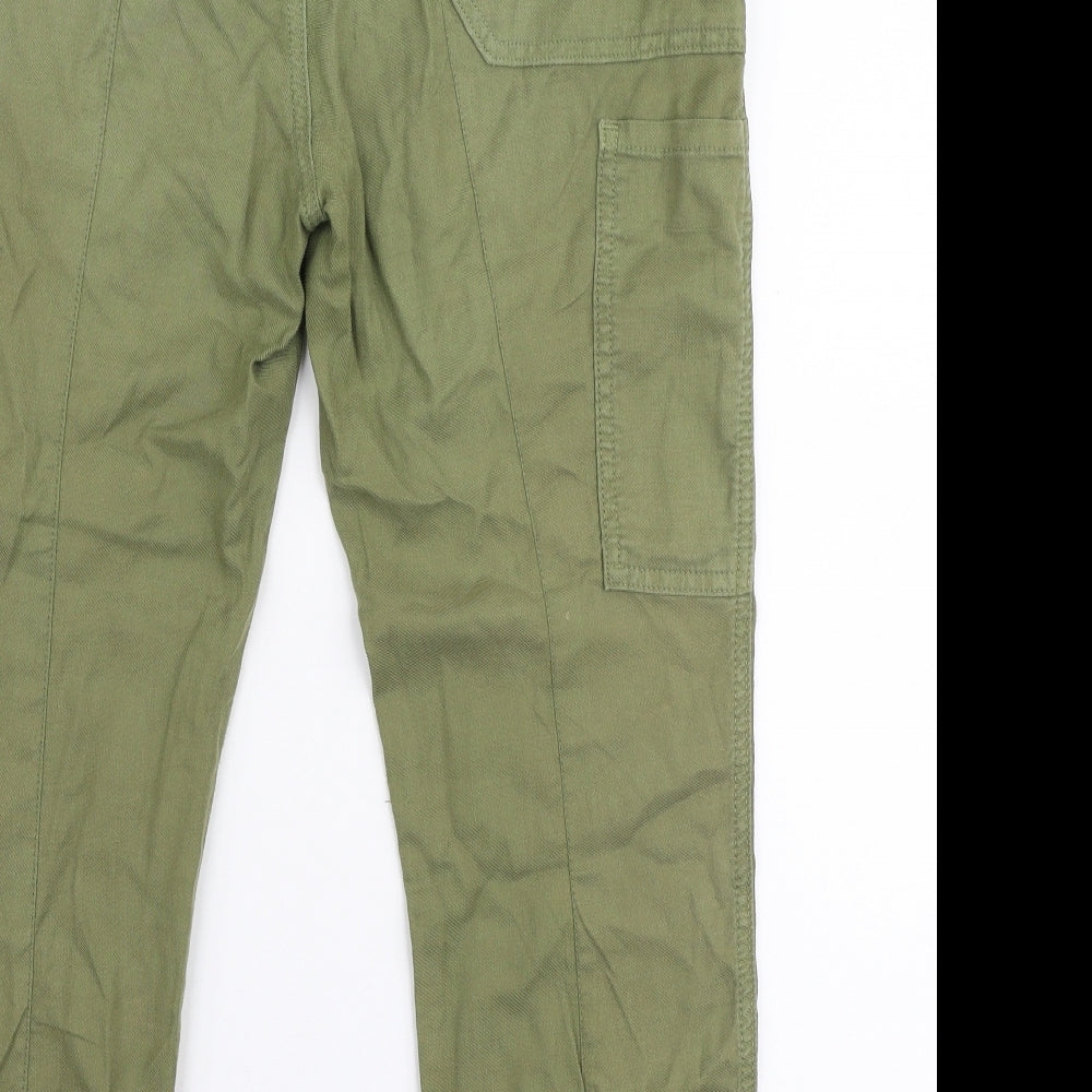 The Great Womens Green  Cotton Trousers  Size 30 in L25 in Regular Button