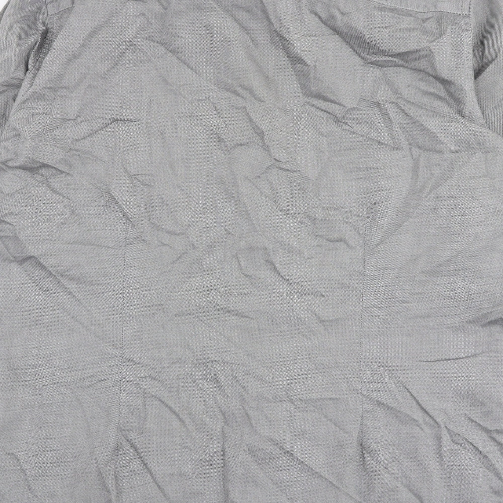 NEXT Mens Grey  Cotton  Dress Shirt Size 16.5 Collared Button