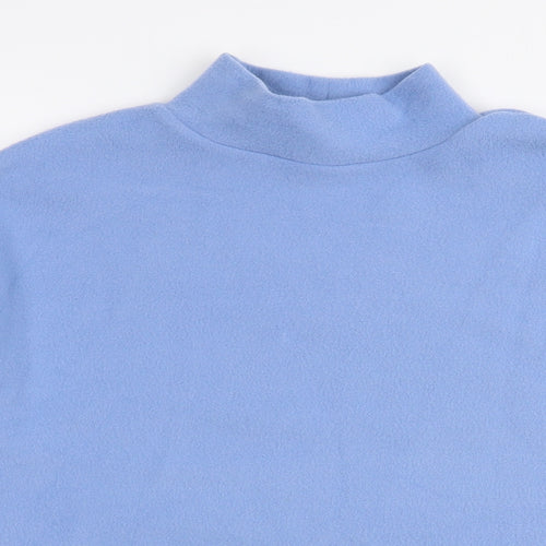 New Look Womens Blue High Neck  Polyester Pullover Jumper Size S