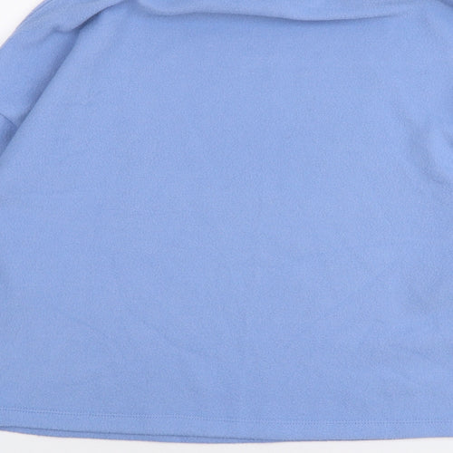 New Look Womens Blue High Neck  Polyester Pullover Jumper Size S
