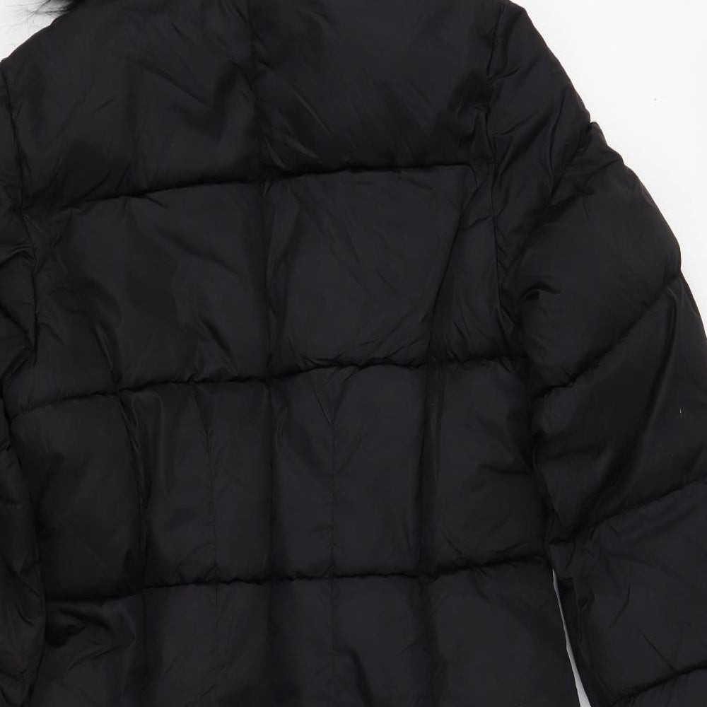 NEXT Girls Black   Puffer Jacket Jacket Size 12 Years  Zip