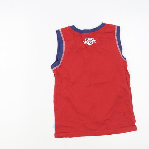 Piping Hot Boys Red  Camel Pullover Tank Size 6 Years Crew Neck Pullover