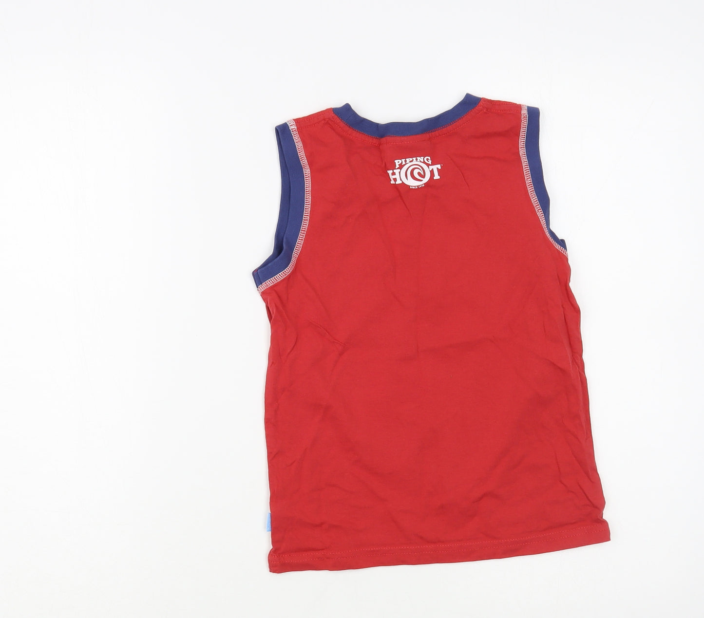 Piping Hot Boys Red  Camel Pullover Tank Size 6 Years Crew Neck Pullover