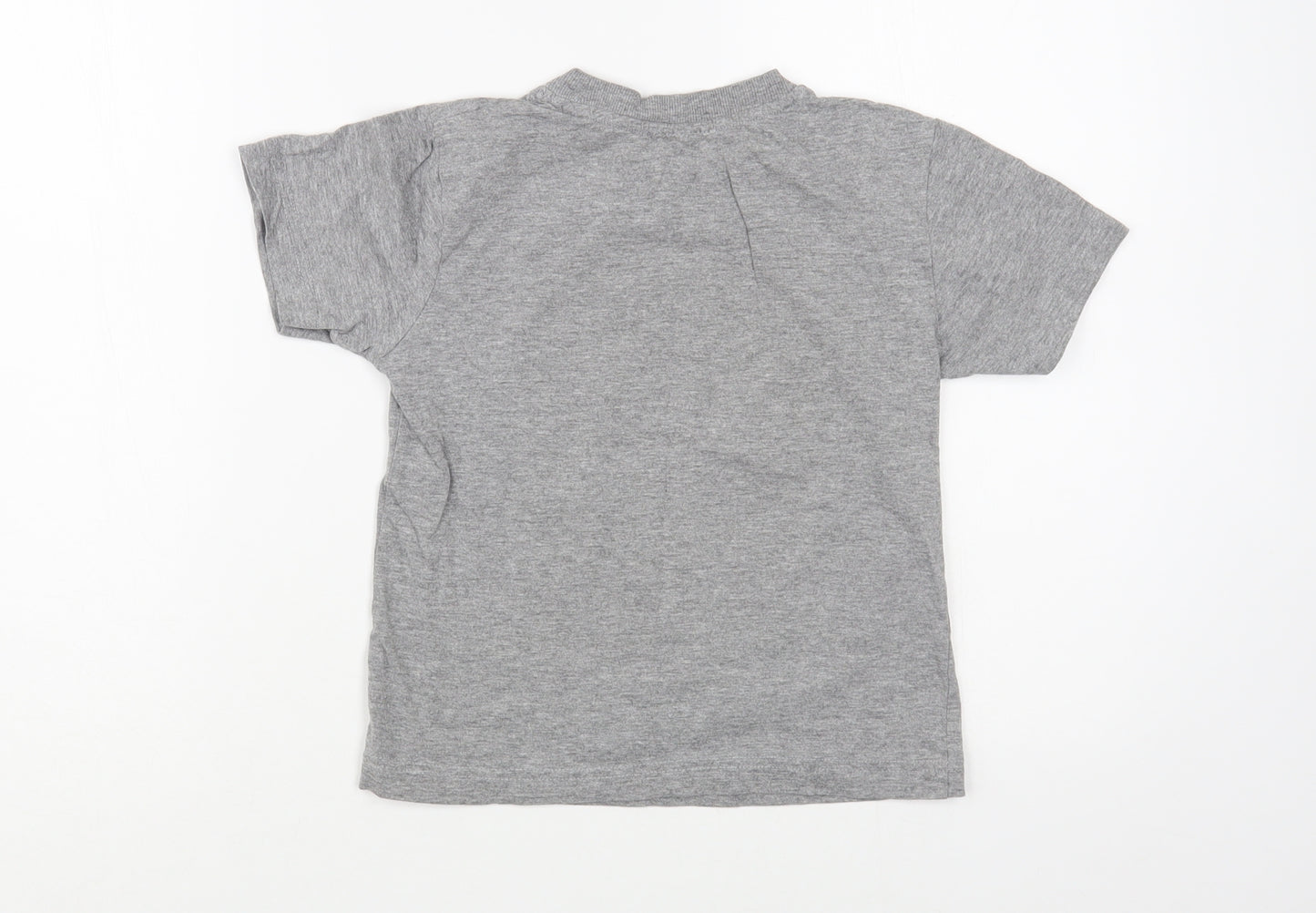 Duck&Dodge Boys Grey  Cotton Pullover T-Shirt Size 6 Years Crew Neck Pullover - Ben 10