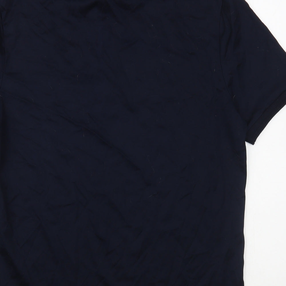 Autograph Mens Blue  Cotton  Polo Size M Collared Pullover