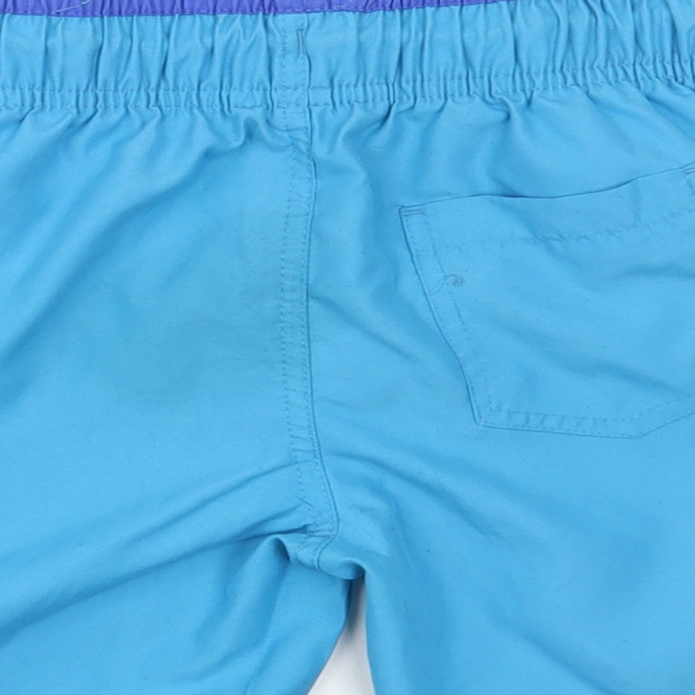 Primark Boys Blue  Polyester Bermuda Shorts Size 5-6 Years  Regular Drawstring