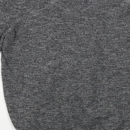 M&Co Mens Grey V-Neck  Cotton Pullover Jumper Size M