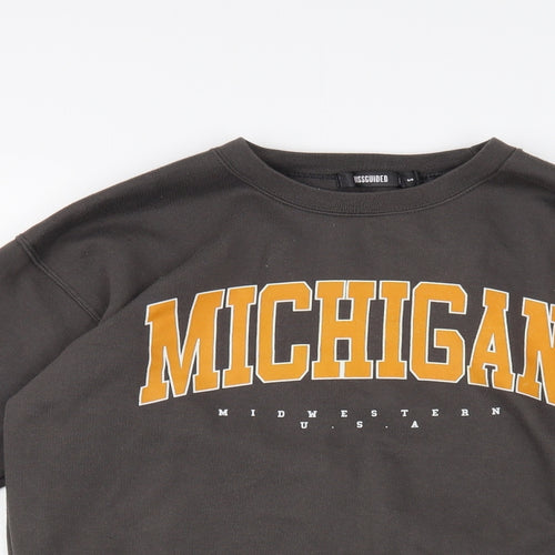Missguided Womens Brown  Cotton Pullover Sweatshirt Size S  Pullover