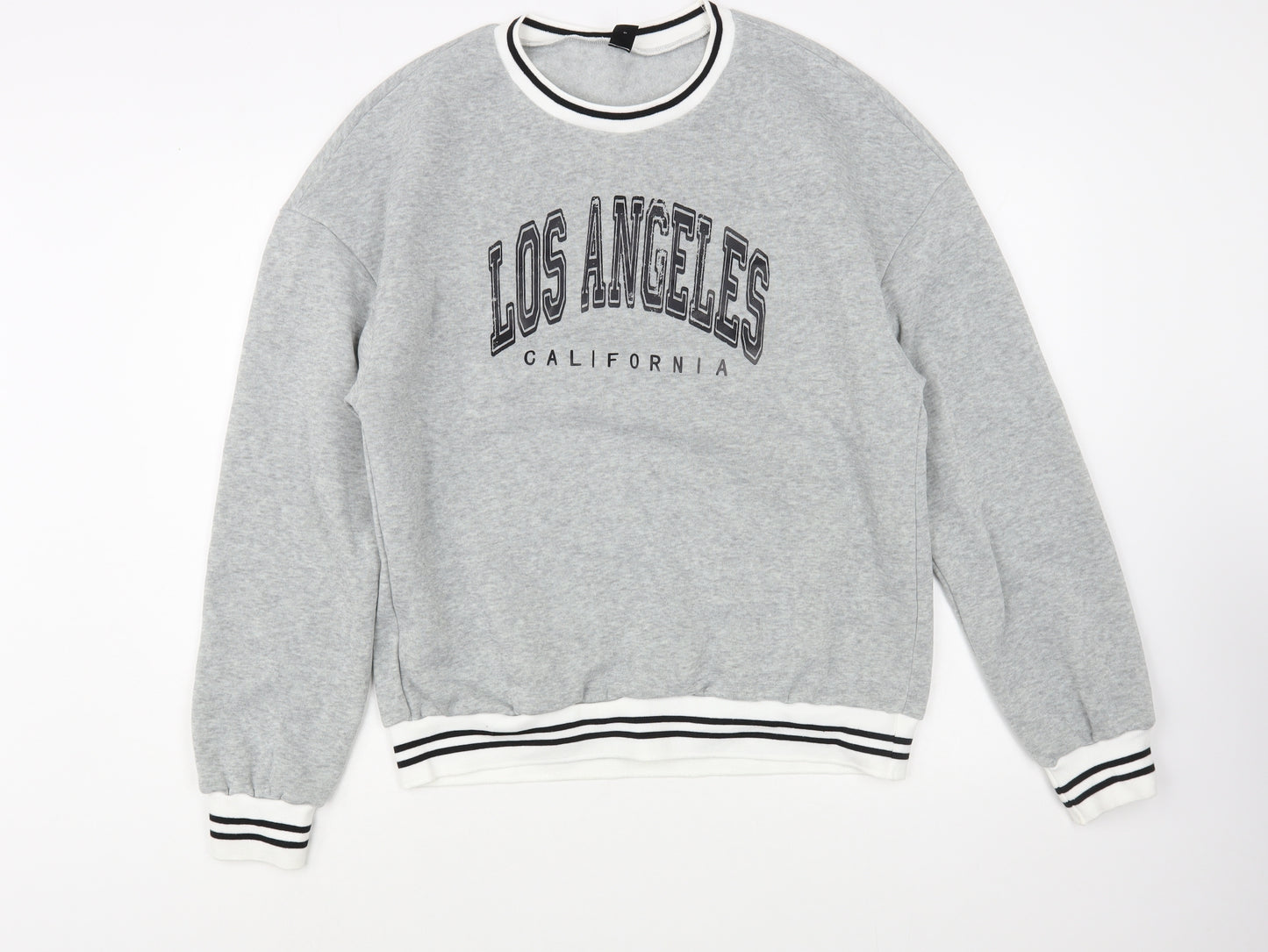 SheIn Womens Grey  Polyester Pullover Sweatshirt Size S  Pullover - Los Angeles