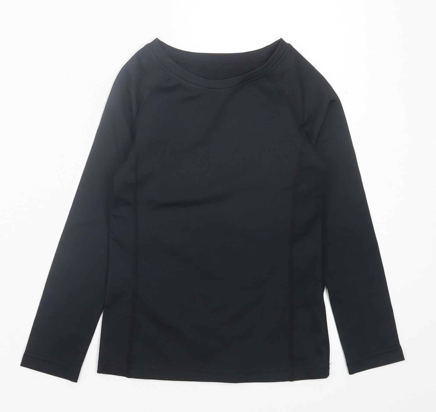 Dunnes Stores Boys Black  Polyester Basic Casual Size 6-7 Years Crew Neck Pullover