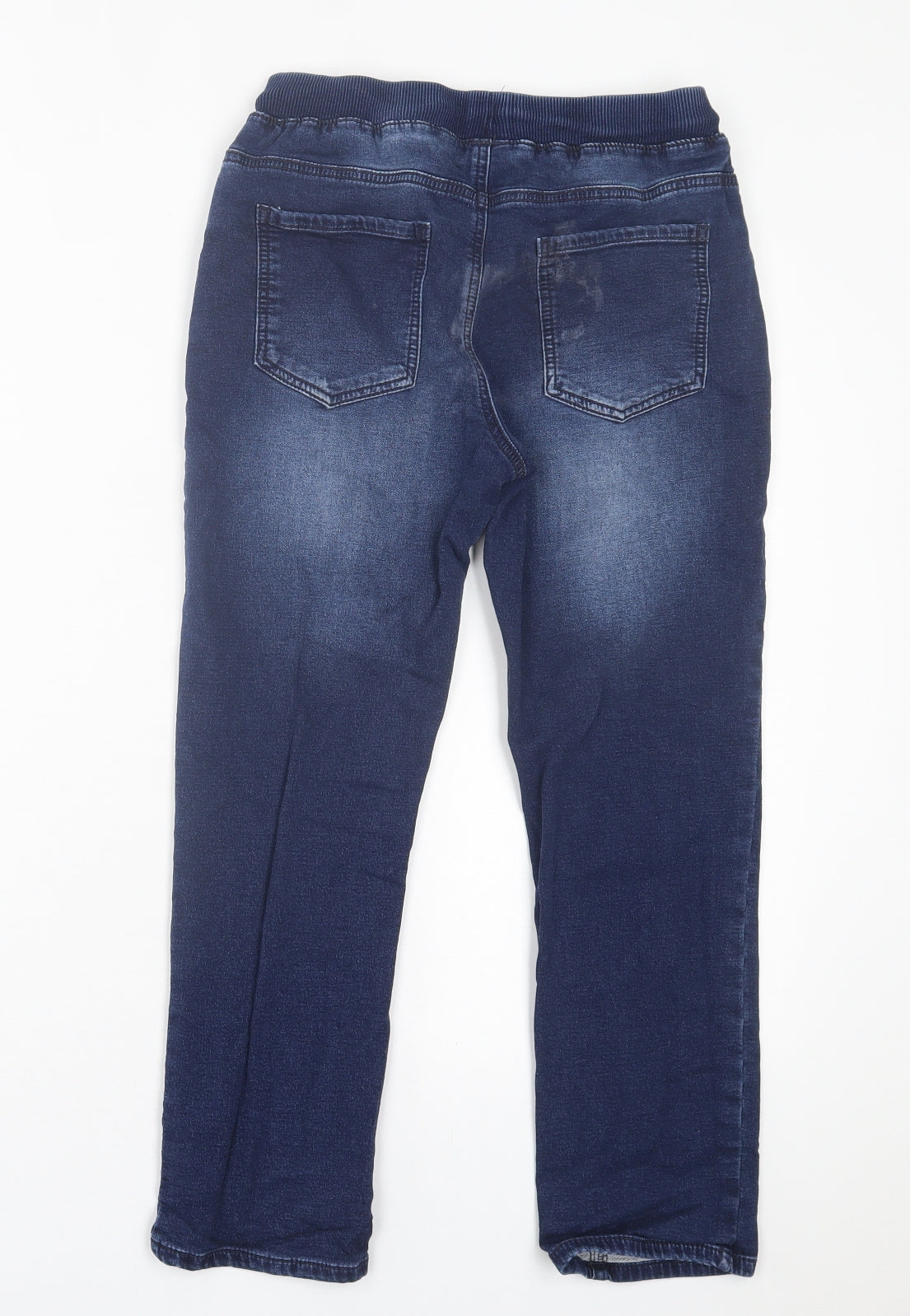 NEXT Boys Blue  Cotton Straight Jeans Size 11 Years  Regular Tie