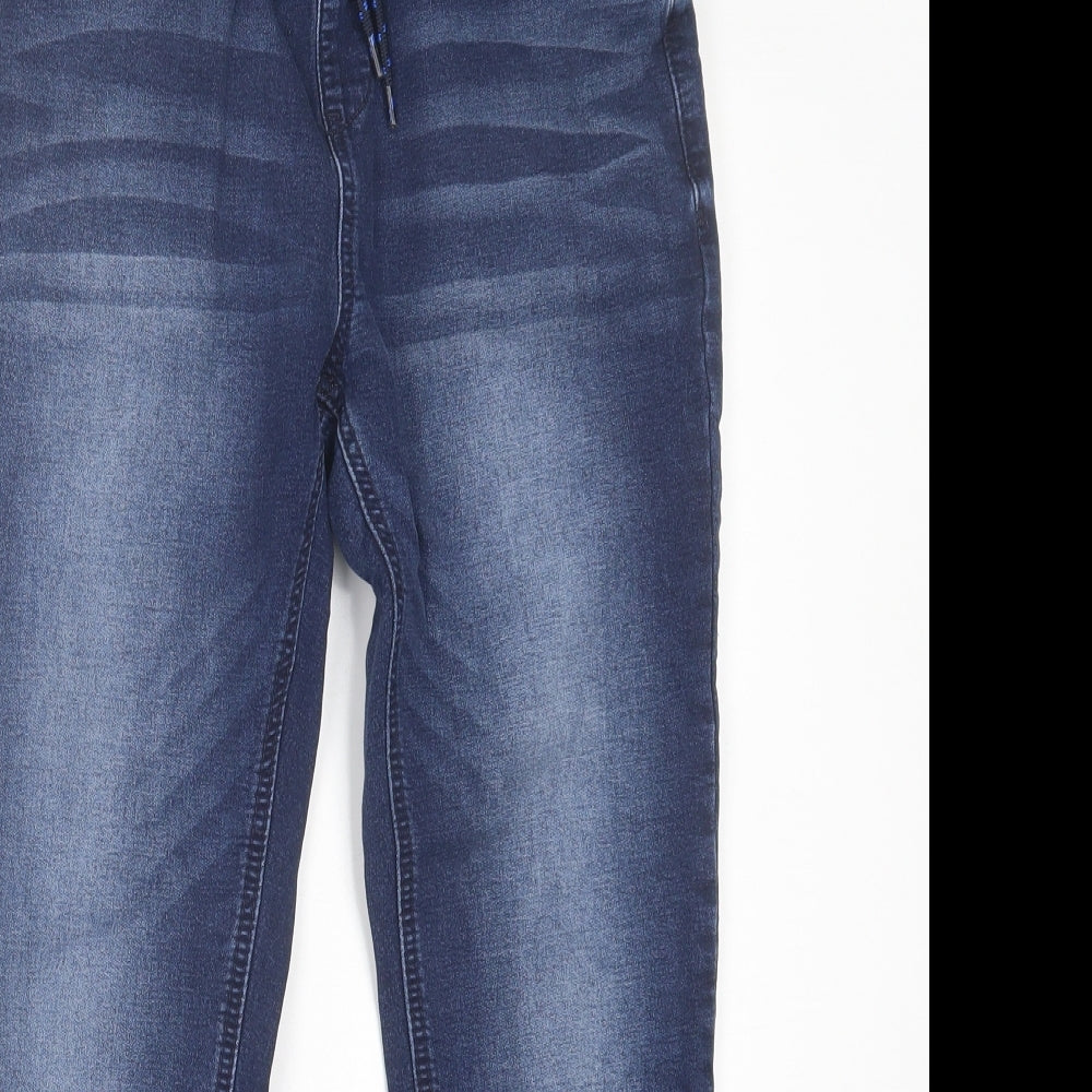 NEXT Boys Blue  Cotton Straight Jeans Size 11 Years  Regular Tie