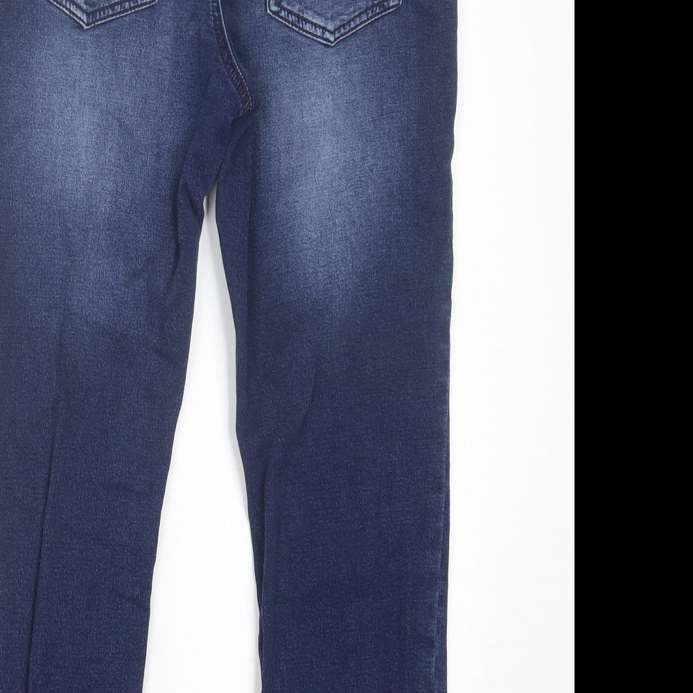 NEXT Boys Blue  Cotton Straight Jeans Size 11 Years  Regular Tie