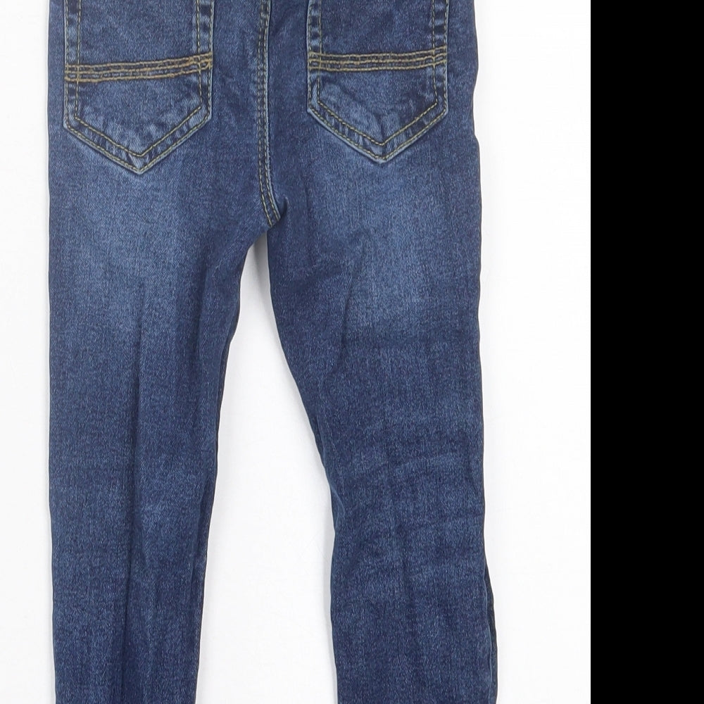 TU Boys Blue  Cotton Straight Jeans Size 2-3 Years  Regular Tie