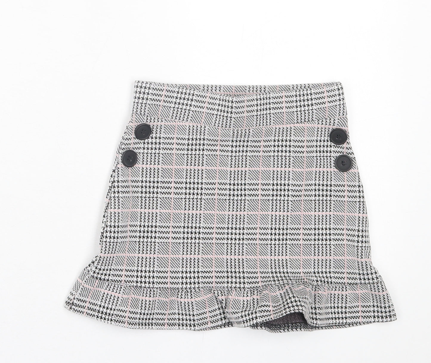 F&F Girls Grey  Polyester A-Line Skirt Size 5-6 Years  Regular Pull On