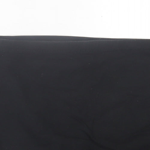 H&M Womens Black  Cotton A-Line Skirt Size M