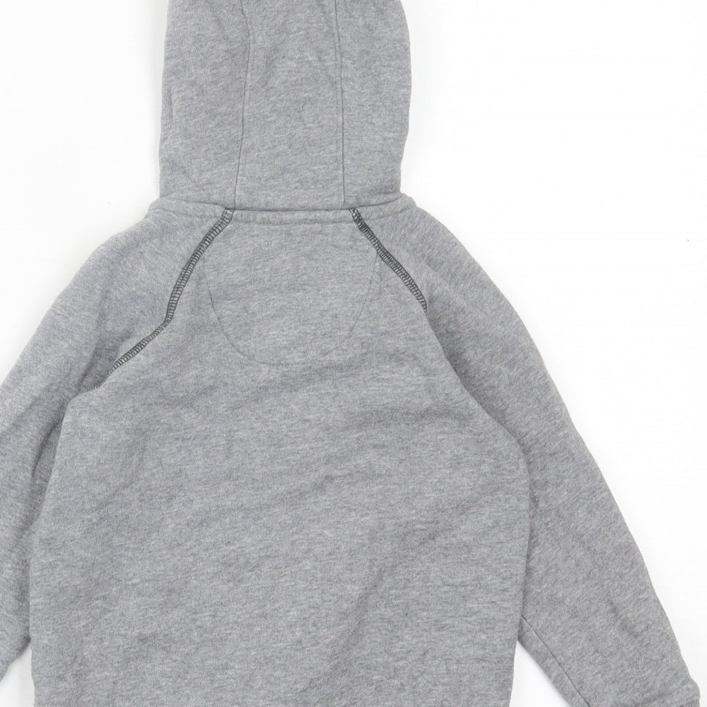 Matalan Boys Grey  Cotton Full Zip Hoodie Size 3 Years  Zip