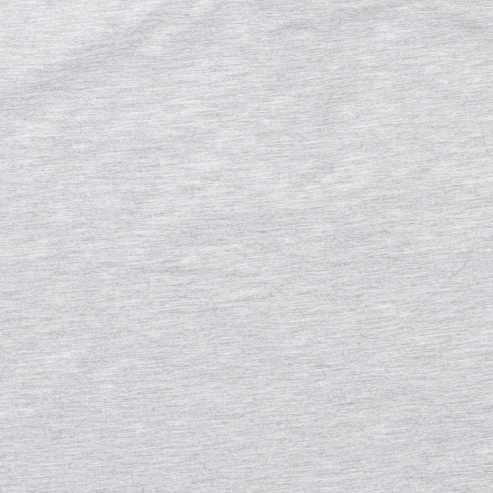 George Girls Grey  Cotton Basic T-Shirt Size 7-8 Years Crew Neck Pullover - Minecraft