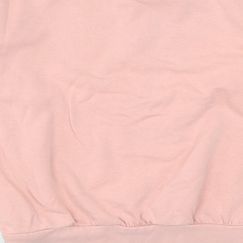 H&M Girls Pink  Cotton Pullover Sweatshirt Size 10-11 Years  Pullover